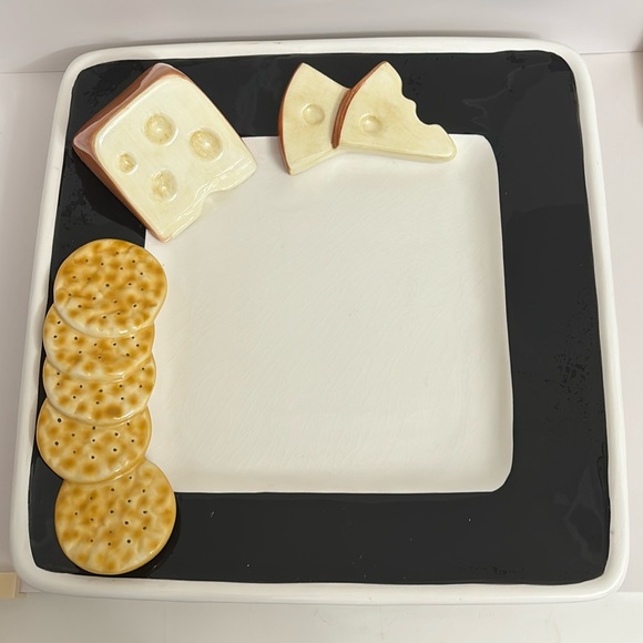 Lotus Other - Lotus Novelty 1999 Ceramic Cheese & Crackers Platter
